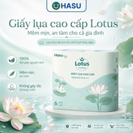 Lotus Premium Toilet Paper 6 Rolls x 4 Layers - Soft, Thick, Convenient for the Family