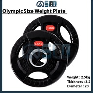 [Ready Stock] Olympic Rubber Coated Weight Plate 2.5kg