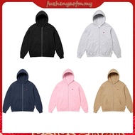 SYMBOL HOODIE ZIP - Metal logo zip hoodie with 2-way zipper