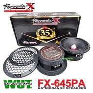 FORMULA-X ลำโพงรถยนต์ ดอกลำโพง6.5นิ้ว เครื่องเสียงรถยนต์ 750W/วัตต์ (300W RMS) วอยซ์ 38.5mm. FORMULA-X รุ่น FX-645PA =1คู่