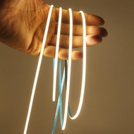 12V 24V COB LED Strip 3mm 5mm PCB Ultra Thin Light 384 LEDs CRI90 Super Bright Flexible LED Tape For