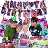 Demon Hunters Birthday Party Decoration Demon Hunters Spinning Raising Balloon Hanging And Cake V4e4