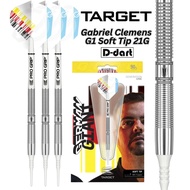 TARGET SOFT TIP DARTS - 21G Gabriel Clemens Gen 1 90% TUNGSTEN DART SET ORIGINAL DART