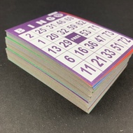 Sampaguita Bingo Card 100pcs