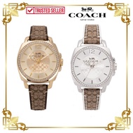 [Original] Coach Boyfriend Signature Strap Khaki Brown Watch Jam Tangan Wanita 14503150 14503148