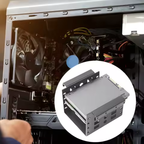 4 Bay 2.5 inch to 3.5 inch SSD Hard Drive Enclosure Chassis Internal Mounting Holder HDD Caddy Tray 