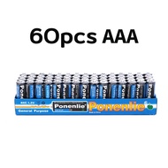 ถ่าน AA / AAA ถ่านอัลคาไลน์ 1.5V ถ่านไฟฉาย รีโมท ของเล่น 2A / 3A 60ก้อน เหมาะสำหรับรีโมท อุปกรณ์อิเล