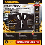 MANNOL MN7511 Enegry SAE 5W-30 API SN/CH-4 ACEA A3/B4 Fully Synthetic Engine Oil [4 Litre]