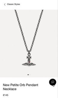 Vivienne Westwood Petite Orb 吊墜項鍊