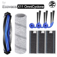 ECOVACS DEEBOT X11 OmniCyclone Robot Vacuum accessories：main brush / side brush / roller cloth / fil