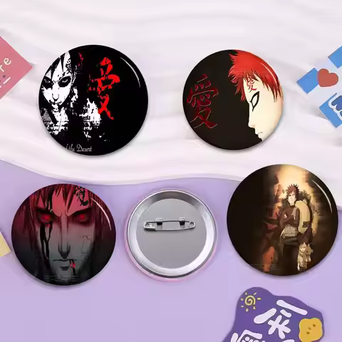 Anime G-Gaara 58mm Cute Series Pins Funny Badge Interesting Cartoon Animals Brooches Backpack Clothe