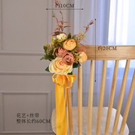 European Style Artificial Flowers Wedding Decorations Outdoor Church Wedding Car Decoration Fake Flo