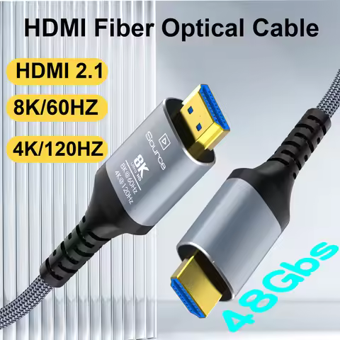 8K HDMI Fiber Optic Cable 8K60Hz 4K120 HDMI 2.1 Cable Dynamic HDR/eARC/HDCP 2.3 Compatible with LG S