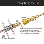 Wrench Type Quick Connector Refrigerator Freezer Fluorine Injection Connector 1/4inch Copper Pipe