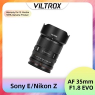 Viltrox  35mm F1.8 EVO AF STM Stepper Motor Full Frame Prime Humanistic Lens For Sony E Nikon Z Moun