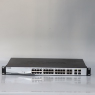 D-Link DGS-1210-28P 24 Ports Gigabit PoE Switch ขนาด 28 พอร์ตกิกะบิต 10/100/1000 Mbps Ethernet