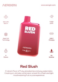 aerogin 5500 puffs - red slush