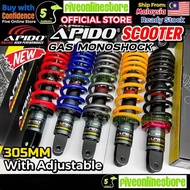APIDO Yamaha EGO EGOS EGO LC S Solariz Avantiz Gas Monoshock Scooter Absorber 305MM Mono Shock EGO G