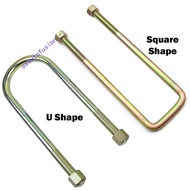 [OFFER] [BARU] 4x4 4x2 4WD 2WD Clamp Bracket Screw U-Bolt Nut U Clip Lowered Lift Up Pickup Truck Va