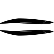 Front Headlight Eyebrow Head Light Lamp Cover Trim Headlamp Eyelid Sticker Brow Strip Cover Compatib