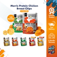 Morris Protein Snack Zero Carbohydrate Chicken Breast Chips BBQ Sour Cream KETO Friendly Halal 16G H