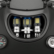 H4/H6/BA20D LED Bulb for Headlights, White & Yellow, Hi-Lo Beam Lens Mentol LED H4/H6/BA20D untuk La