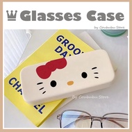 ✿Coububu✿ Japanese Ins Cartoon Hello Kitty Large Capacity Eyeglasses Case Sunglasses Case Eyeware Bo