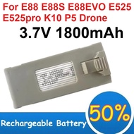 3.7V Lithium Battery 1800mAh Capacity for E88 E88S E88EVO E525 E525pro K10 P5 Drone Battery Recharge