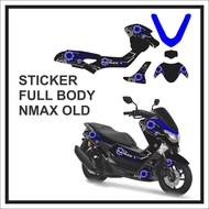 NMAX OLD Full Body NMAX Lama Garis Hitam Biru