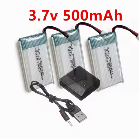 3.7V 500mAh 752540 Lipo Battery+Charger For Syma X5C X5SW M68 Cheerson CX-30 H5C RC Drone Spare Part