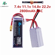 11.1V 14.8v 22.2V Battery 3S 4S 6S 2800mAh LIPO Battery 45C For RC Electric Toys Helicopter Racing V