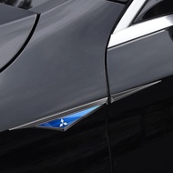 Car Metal Blade Fender Logo Sticker For Mitsubishi Outlander L200 Eclipse Cross Triton ASX EVO Lance