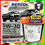 Original Repsol 5W30 DXR Platinum Fully Synthetic Diesel Engine Oil 8L Ford Ranger Raptor Hilux Nava