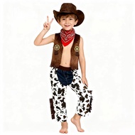 Western Cowboy Costume Costume Boy Suit Children Suit Girl Baby Children Suit Hat Vest 4-Piece Suit