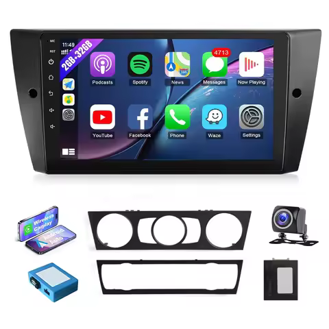 9inch Touch Screen Android Car Radio for BMW 3 Series 328i 335i 325i (E90/E91/E92/E93) 2005-2011 Sup