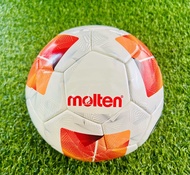 ลูกฟุตบอลหนังพียู (PU) Molten F5N4900-TL FIFA QUALITY PRO รุ่นแข่งขันนานาชาติ เบอร์5 สีขาวส้ม (ฟรีตา