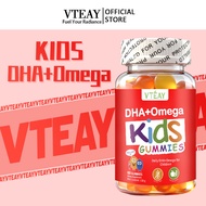 VTEAY DHA Omega Gummies Brain Power for Kids MultiVitamins Suplemen minda untuk kanak kanak 60 Gummy