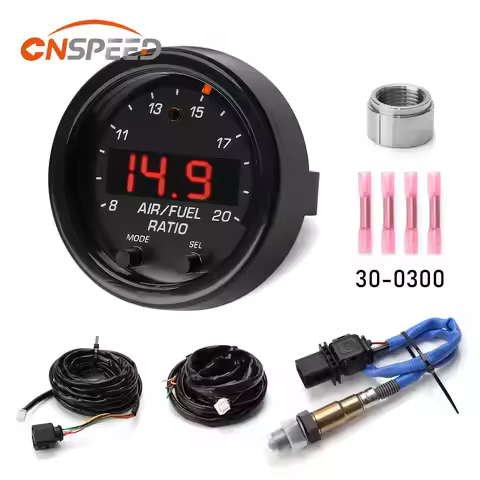 Car O2 Air Fuel Ratio Wide-band Gauge Kit For 30-0300 X-Series AFR Wideband LSU 4.9 Lambda Meter Oxy