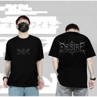 CODBAJU KAOS DISTRO T-SHIRT MOTIFED DESIRE WRITING TOPS MEN WOMEN SHORT SLEEVED T-SHIRTS CATTON COMB