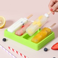 Square Ellipse Food Grade Ice Cream Popsicle Mold High Quality Easy Demoulding Ice Making Kit With Lid Baby Food