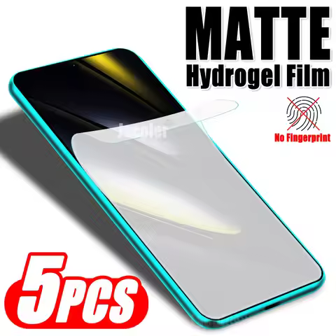 5pcs Matte Hydrogel Film For Xiaomi Poco F6 F5 Pro C65 F4 5G C40 Xioami Poca F 6 5 5Pro C 65 Water G