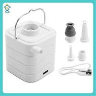 Portable Mini Electric Air Pump for Inflatables USB Rechargeable Air Mattress Inflator for Sleeping 
