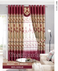 gorden pintu dan jendela/hordeng blackout original/korden smokring/tirai terbaru 2022/tingkap bunga