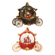 [szlztmy2mg] Christmas Snow Globe, Christmas Carriage Snow Globe, Light Ornament Musical Snow