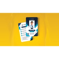 CUSTOM ID CARD 1 & 2 Sides 0.9 mm Thick PVC Material/