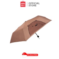 MINISO Classic Solid/We Bare Bears Collection Color Sun Umbrella (Black/Grizz/Ice Bear/Panda)