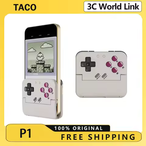 Taco Mobile Gampad Vertical Grip Wireless Gaming Controller NES/GBA Emulator Retro Mini Handheld Con