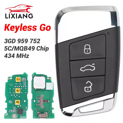 LIXIANG 5C MQB49 Chip 434MHz 3GD959752 Original Promixity Car Remote Key For VW Volkswagen Magotan P
