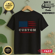 Custom Name USA Flag Patriotic Shirt - Gift For Veterans - Personalized T Shirt - Fathers Day Gift -