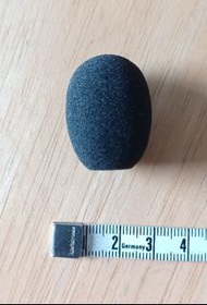 全新黑色耳機海綿咪套